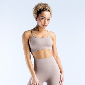 DFYNE Dynamic Backless Sport BH Damen Beige | 670ZQODFJ