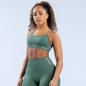 DFYNE Dynamic Backless Sport BH Damen Grün | 207XNOGWM