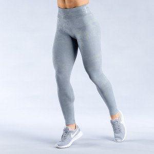 DFYNE Dynamic Mist Leggings Damen Hellgrau Weiß | 974ISYROU