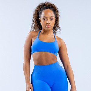 DFYNE Dynamic Twist Back Sport BH Damen Blau | 590DVXOUY