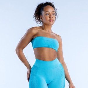 DFYNE Ignite Bandeau Sport BH Damen Helltürkis | 381PMQUOB