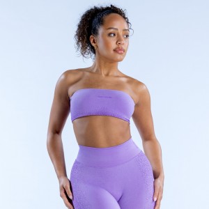 DFYNE Ignite Bandeau Sport BH Damen Lila | 849YIAWRM