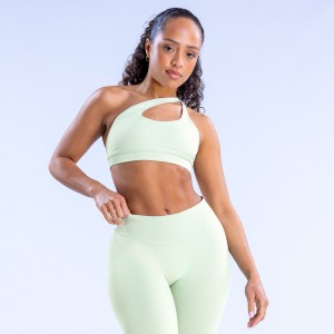 DFYNE Impact Asymmetric Sport BH Damen Grün | 031GTOCSR