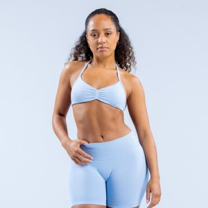 DFYNE Impact Strappy Sport BH Damen Blau | 348EOCZSJ