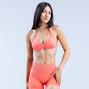 DFYNE Impact Strappy Sport BH Damen Koralle | 637MPKGDN