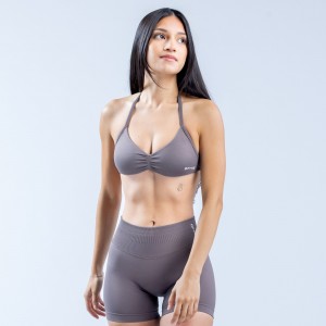 DFYNE Impact Strappy Sport BH Damen Lila | 287LBZFIV