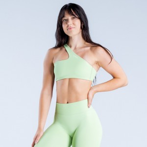 DFYNE Lanyi Edit One Shoulder Sport BH Damen Grün | 968GVPREF