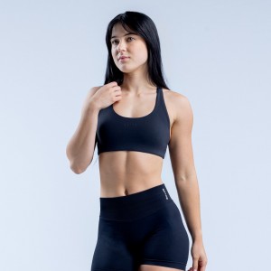 DFYNE Origin Racer Back Sport BH Damen Schwarz | 296XDBYJU