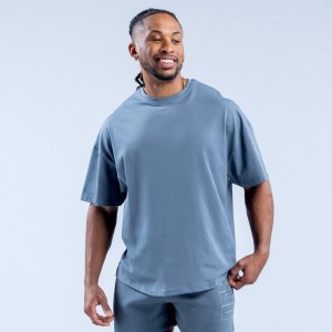 DFYNE Recharge Graphic T-Shirt Herren Grau | 671GVQFKW