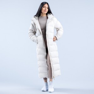 DFYNE Revive Long Down Jacken Damen Weiß | 942XHCREJ
