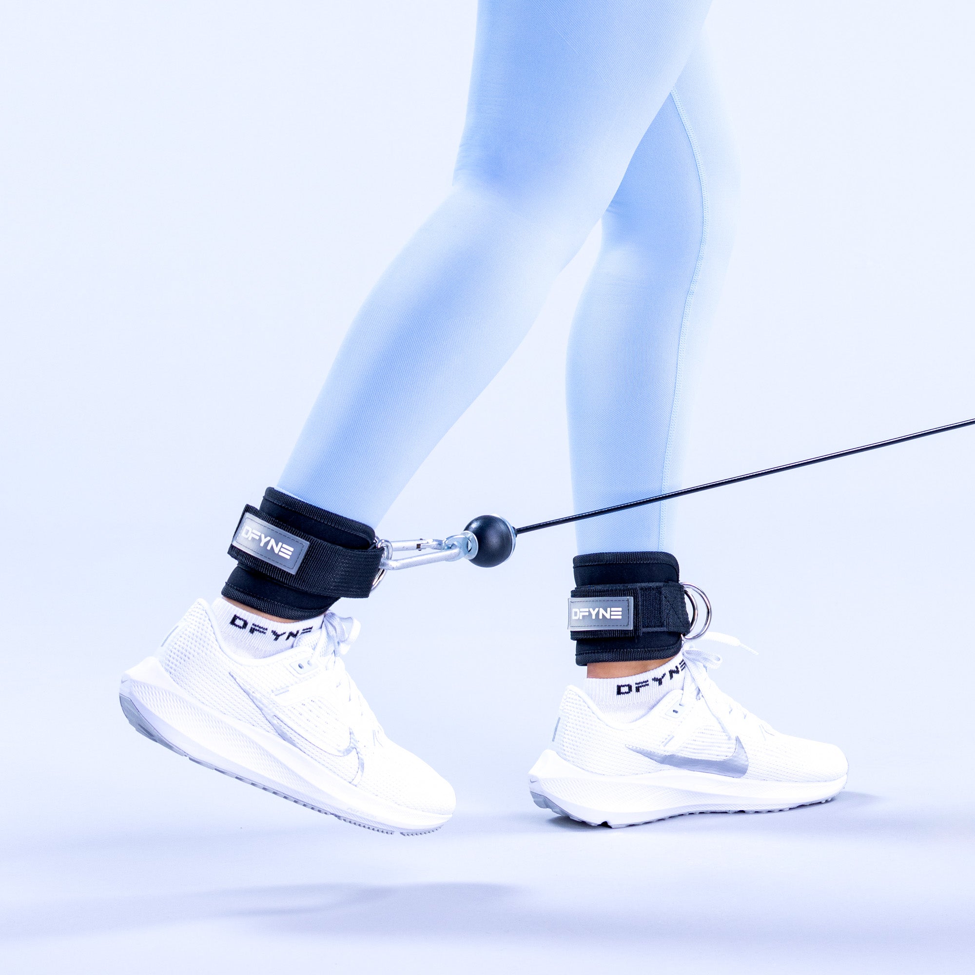 DFYNE Ankle Straps Damen Schwarz | 567DWUBJF