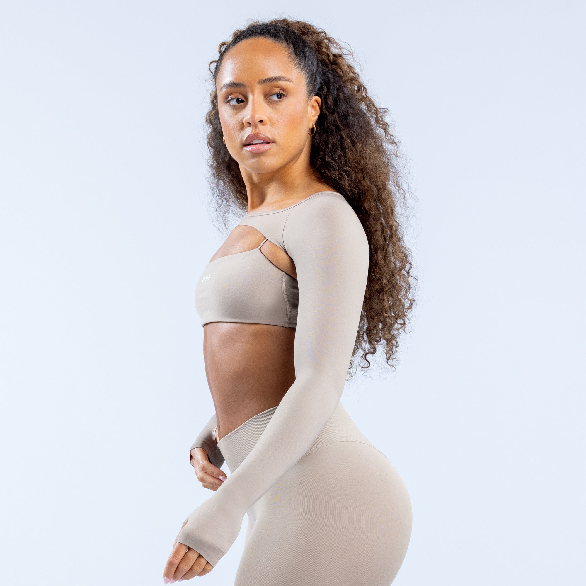 DFYNE Defy Long Sleeve Shrug Damen Grau | 928VKBYLA