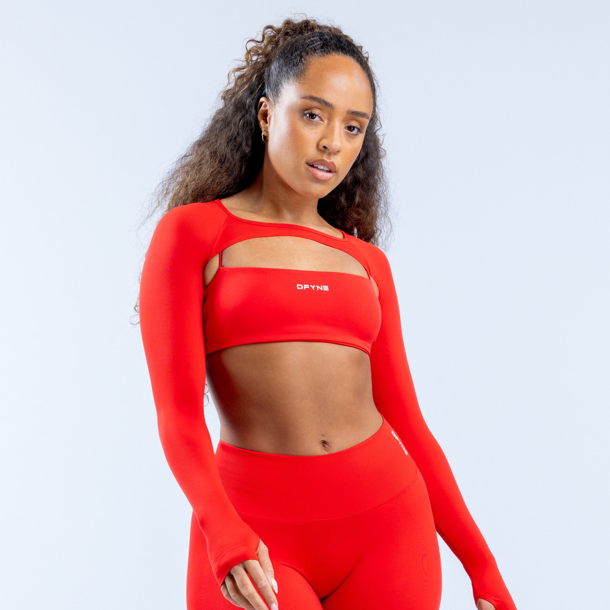 DFYNE Defy Long Sleeve Shrug Damen Orange | 784MVPAGR