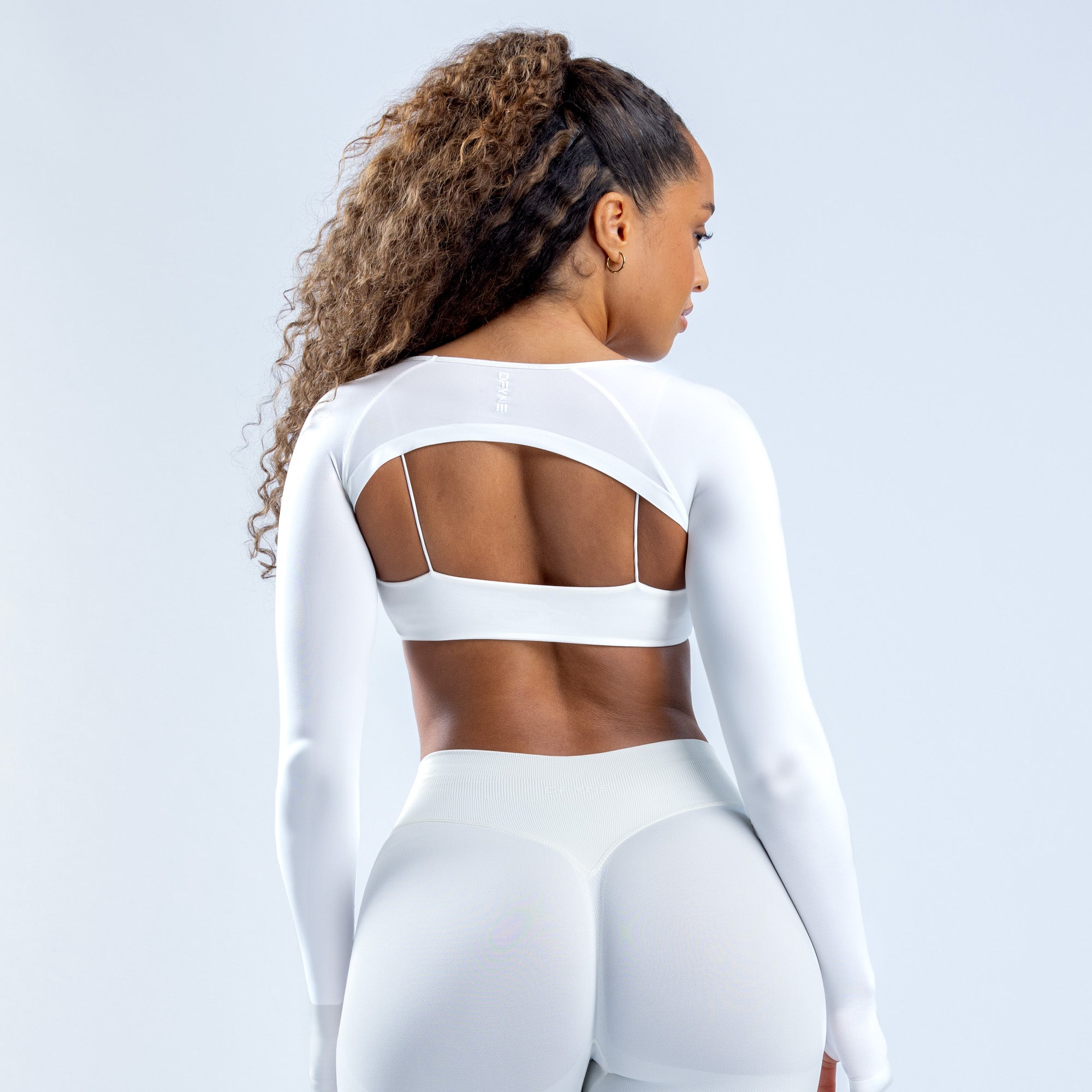 DFYNE Defy Long Sleeve Shrug Damen Weiß | 862FAHZNE