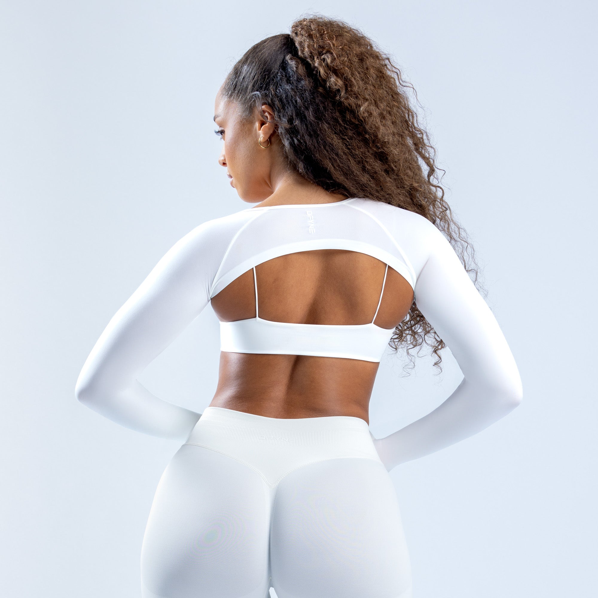 DFYNE Defy Long Sleeve Shrug Damen Weiß | 862FAHZNE