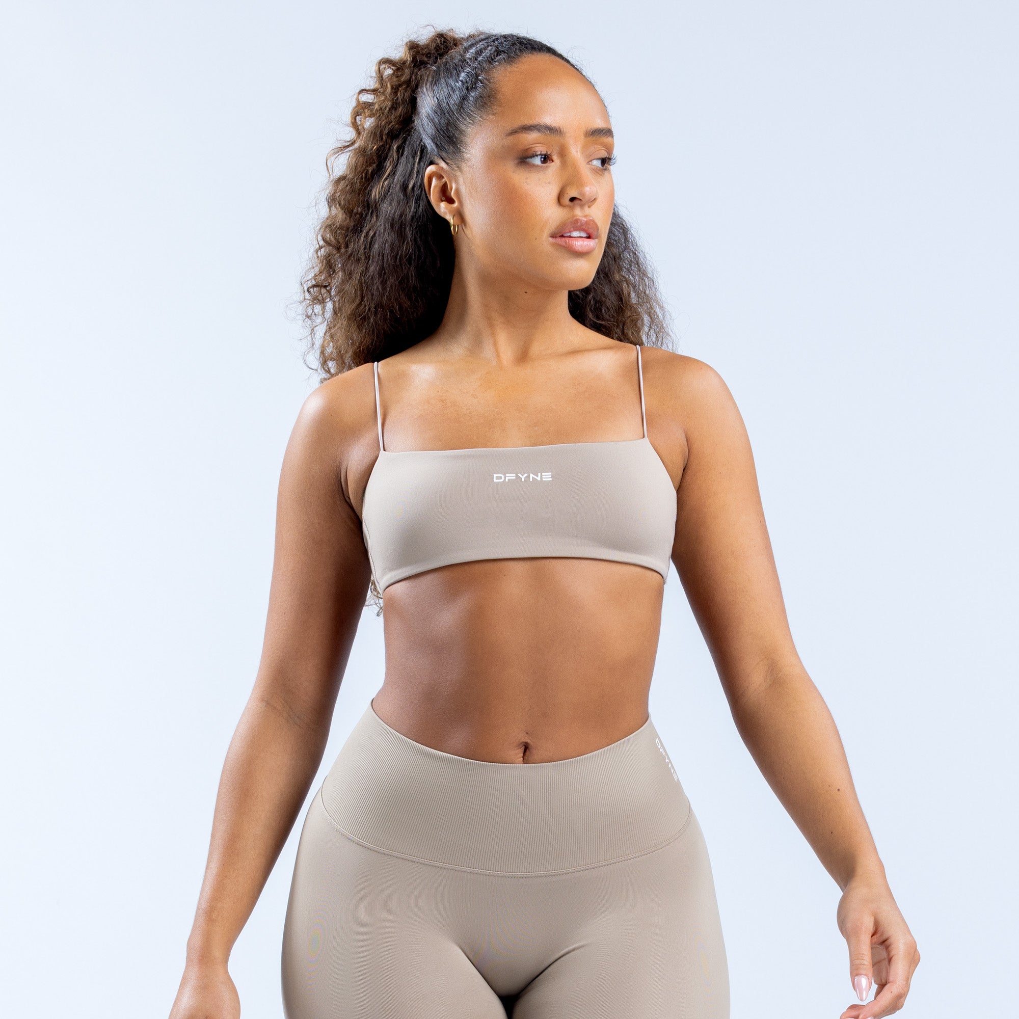 DFYNE Defy Strappy Sport BH Damen Grau | 563OUHARP