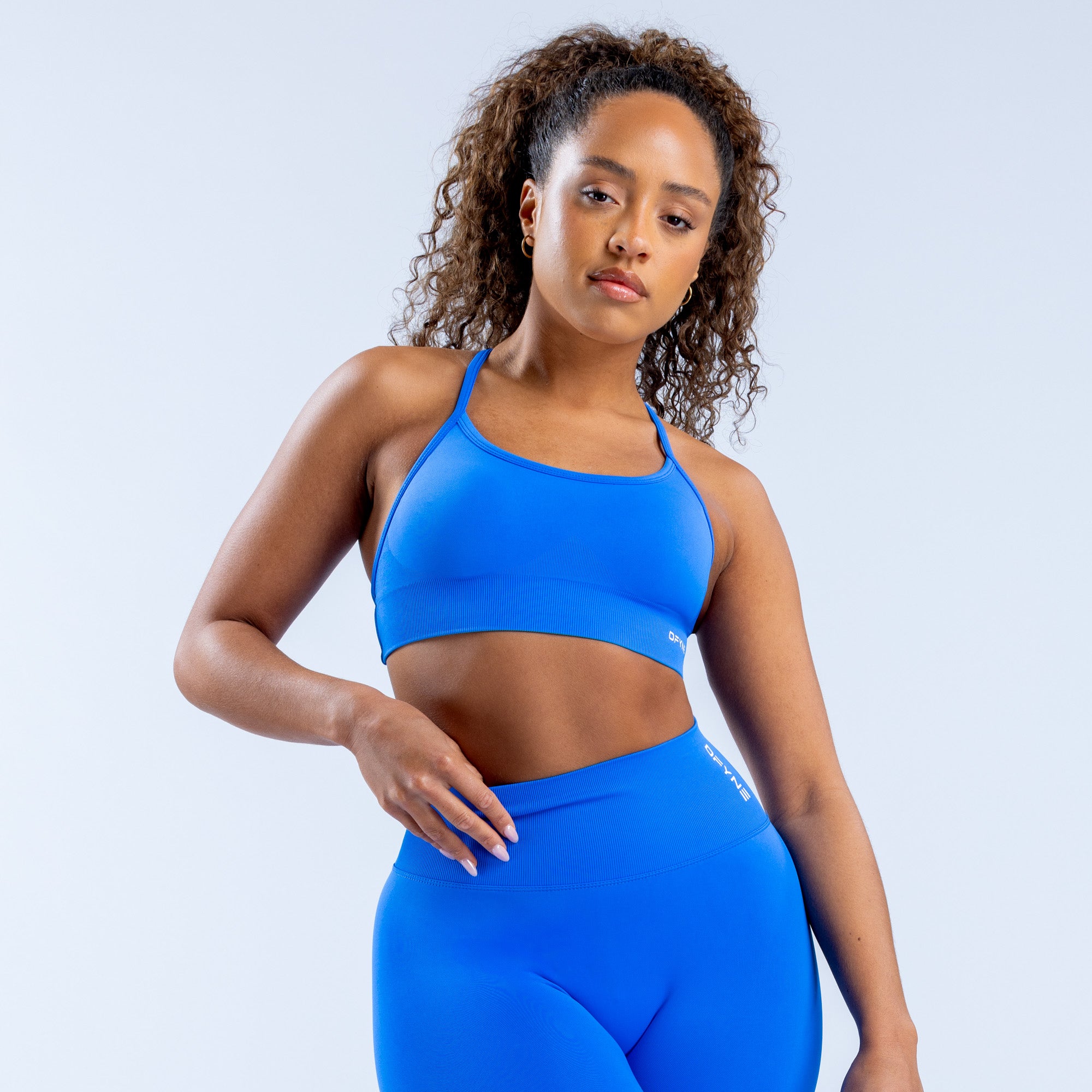 DFYNE Dynamic Backless Sport BH Damen Blau | 971YWPEZK
