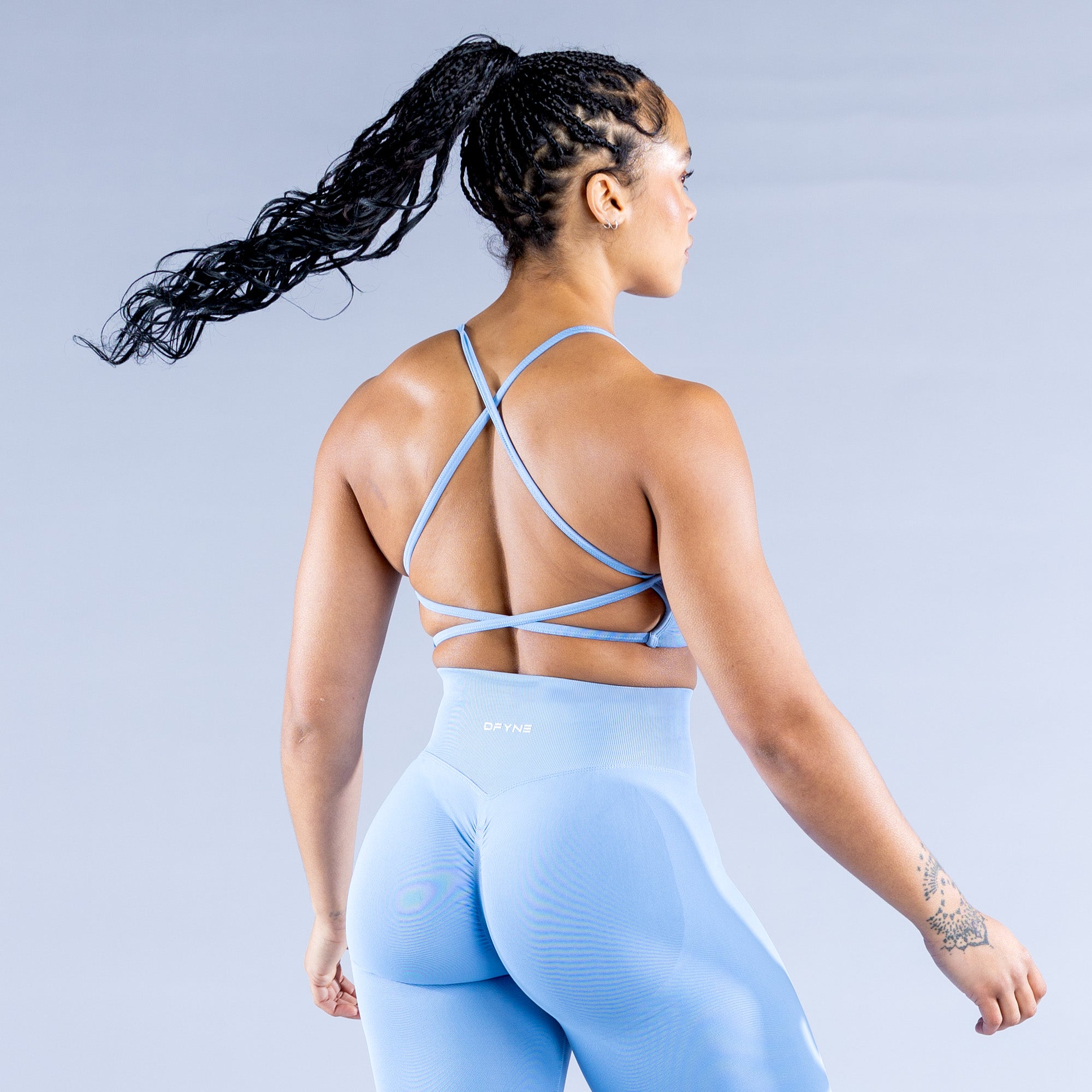 DFYNE Dynamic Backless Sport BH Damen Blau | 246QNASGC