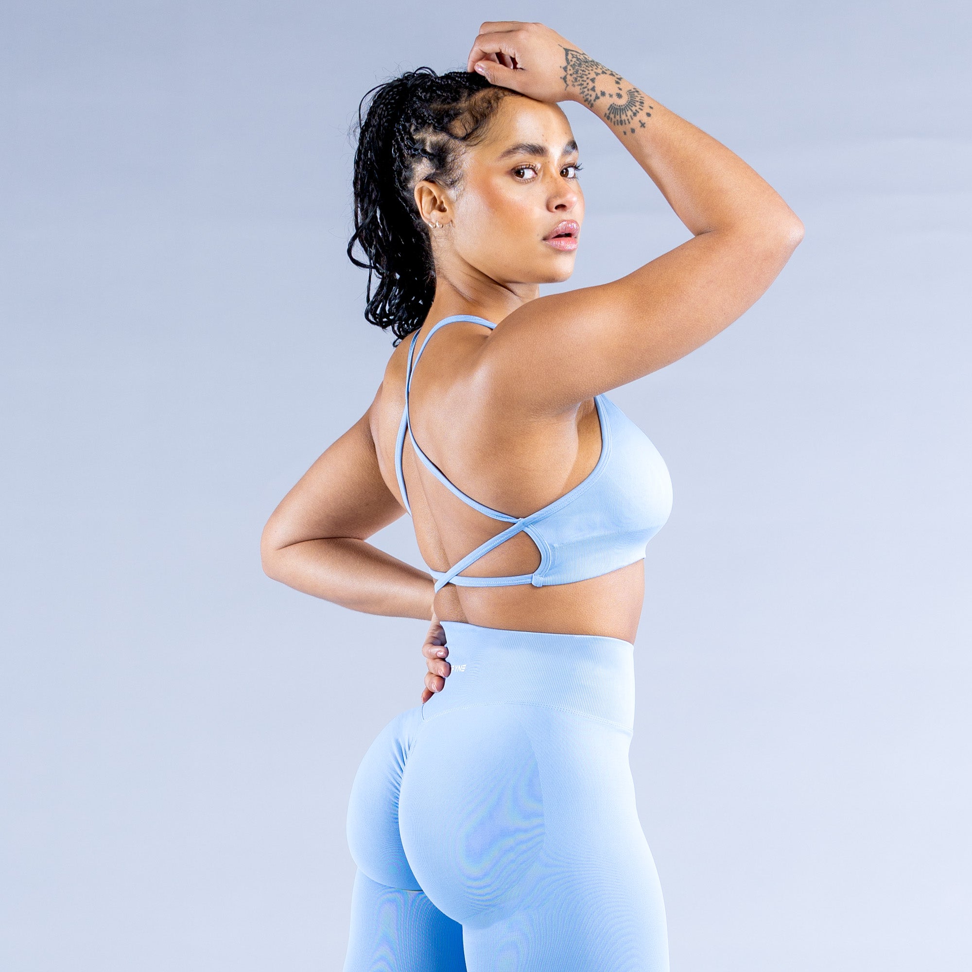DFYNE Dynamic Backless Sport BH Damen Blau | 246QNASGC