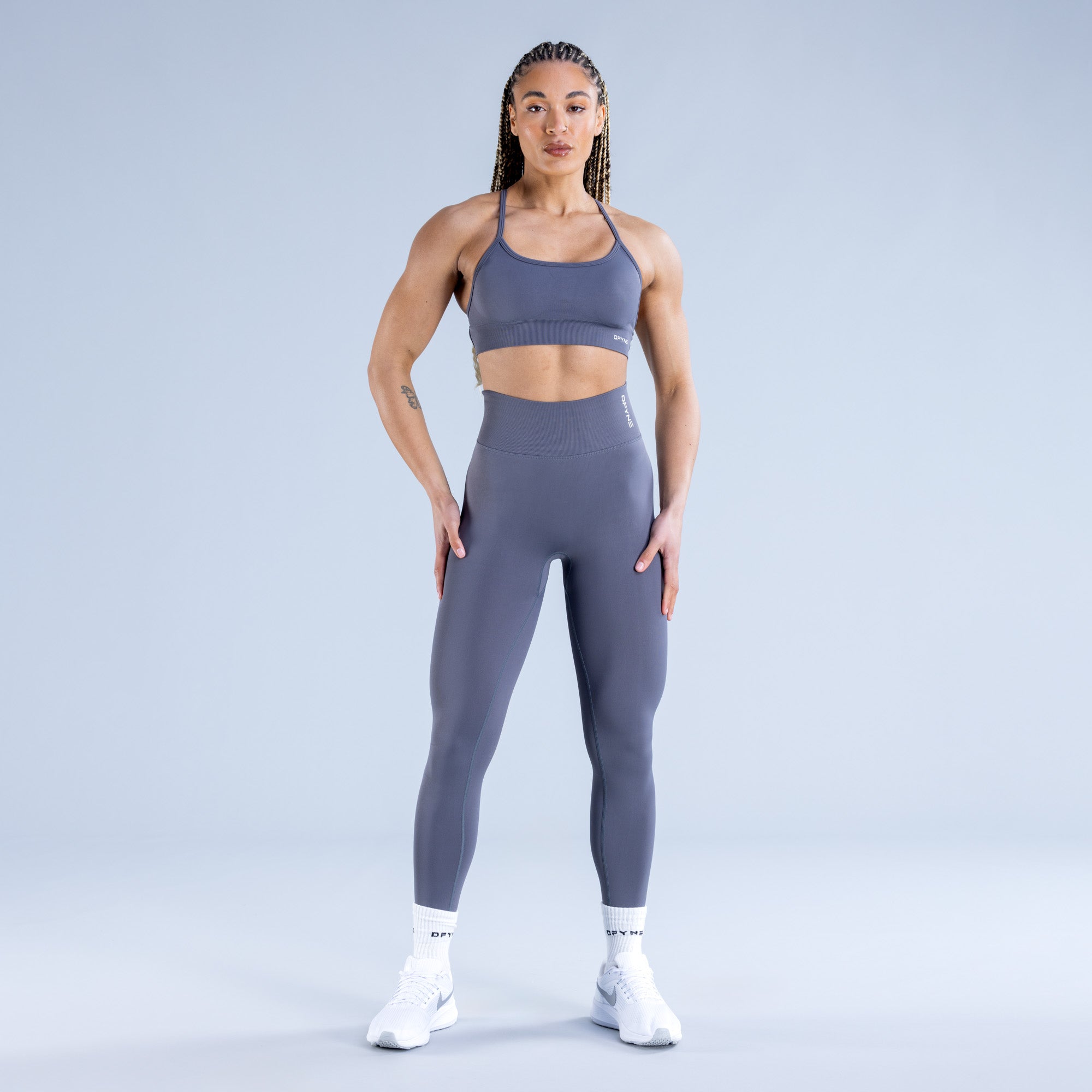 DFYNE Dynamic Backless Sport BH Damen Dunkelgrau | 510BJVPMO