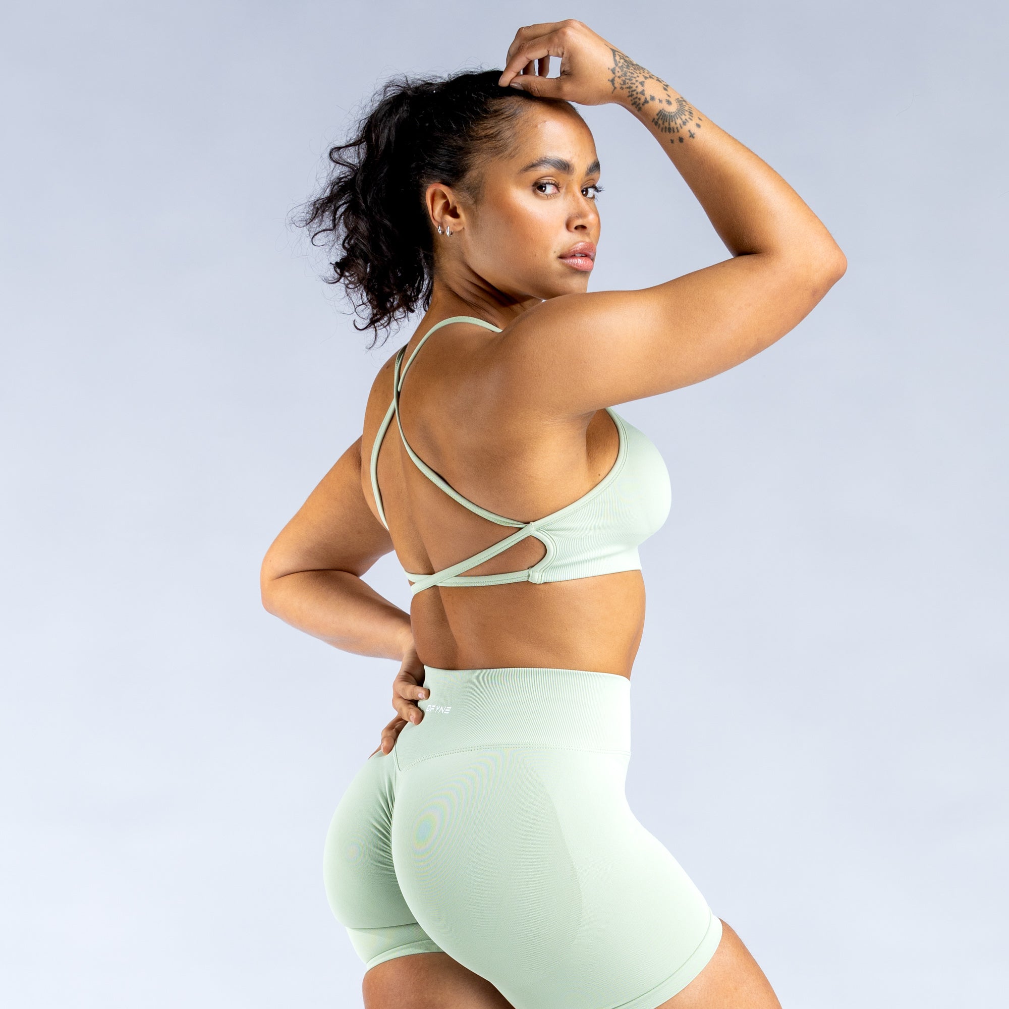 DFYNE Dynamic Backless Sport BH Damen Grün | 450RHOAEN