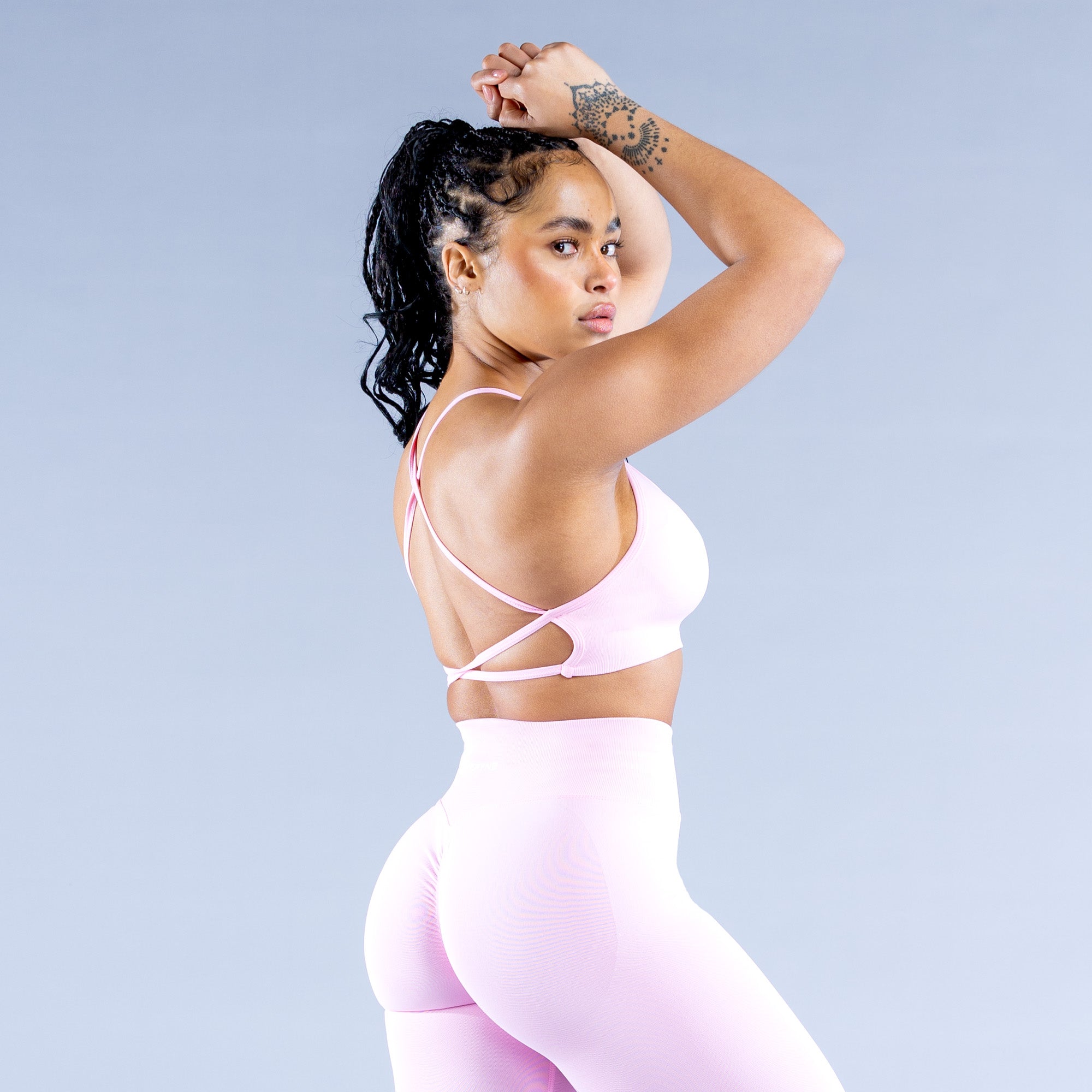 DFYNE Dynamic Backless Sport BH Damen Hellrosa Rosa | 263OWCHQM