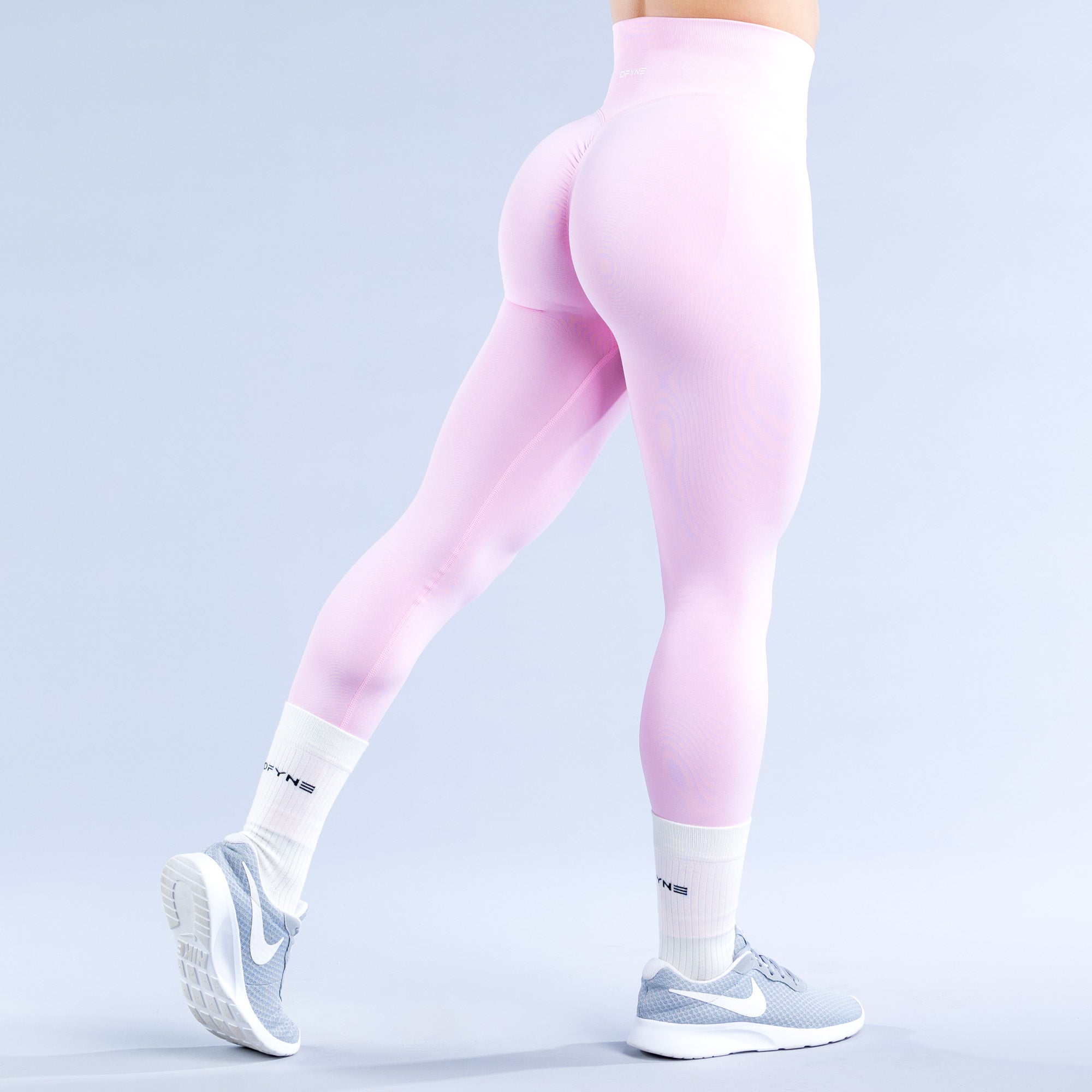 DFYNE Dynamic Leggings Damen Hellrosa Rosa | 217AQWMRN