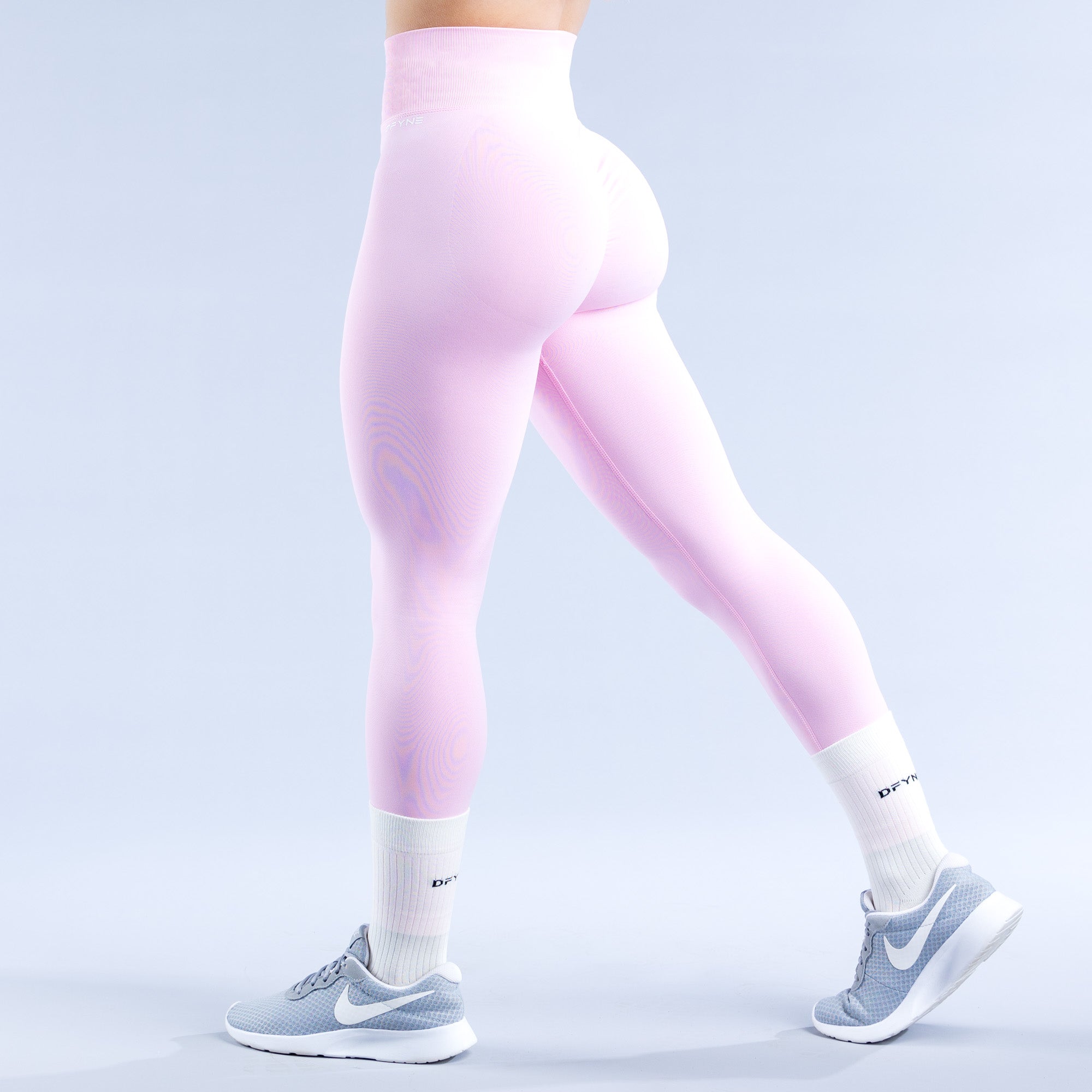 DFYNE Dynamic Leggings Damen Hellrosa Rosa | 217AQWMRN