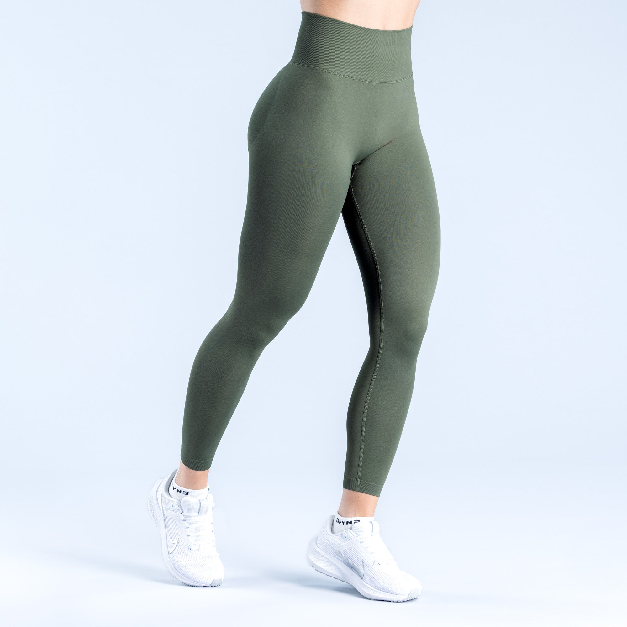 DFYNE Dynamic Leggings Damen Olivgrün | 187GBVYOM