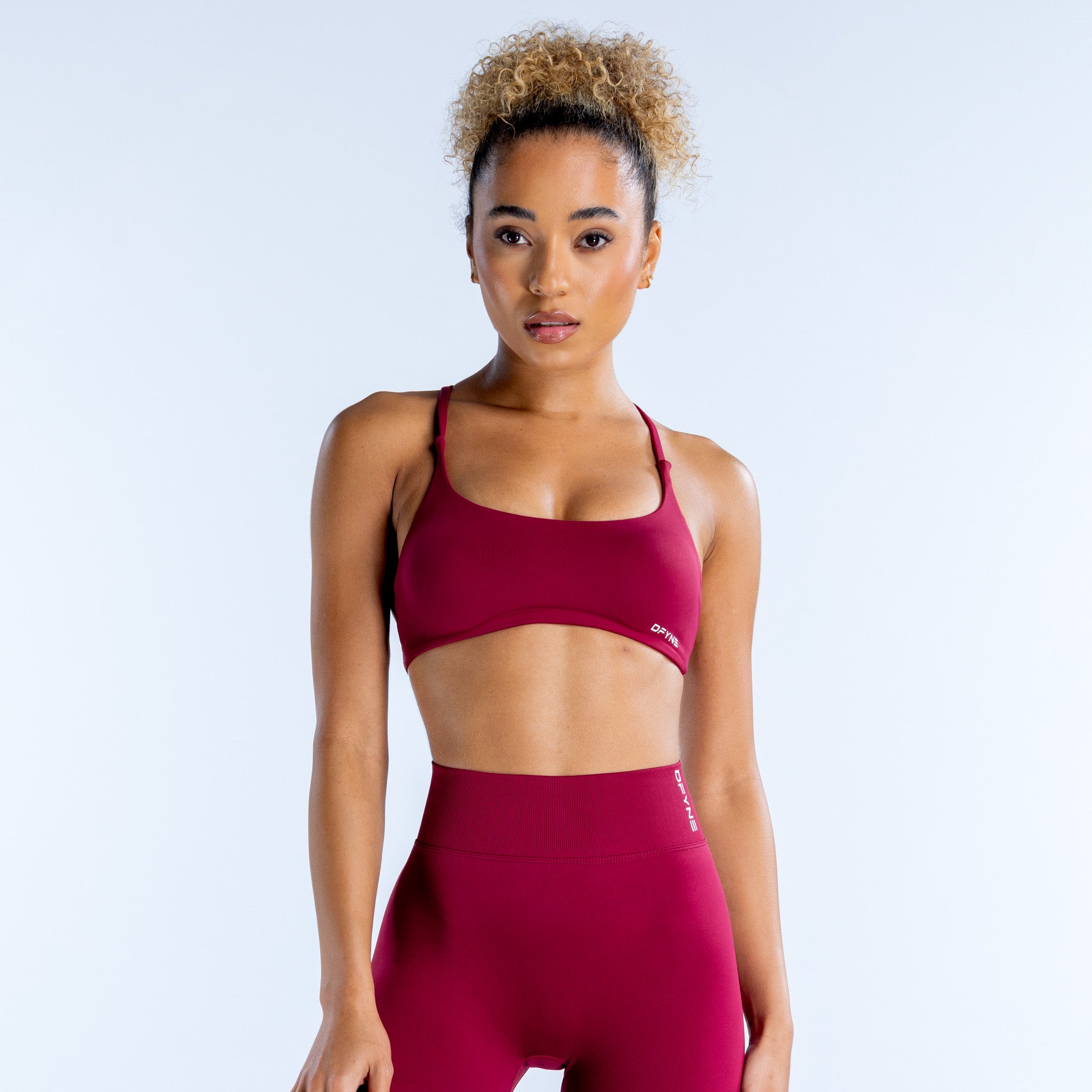 DFYNE Dynamic Twist Back Sport BH Damen Fuchsie | 639BXZHPN