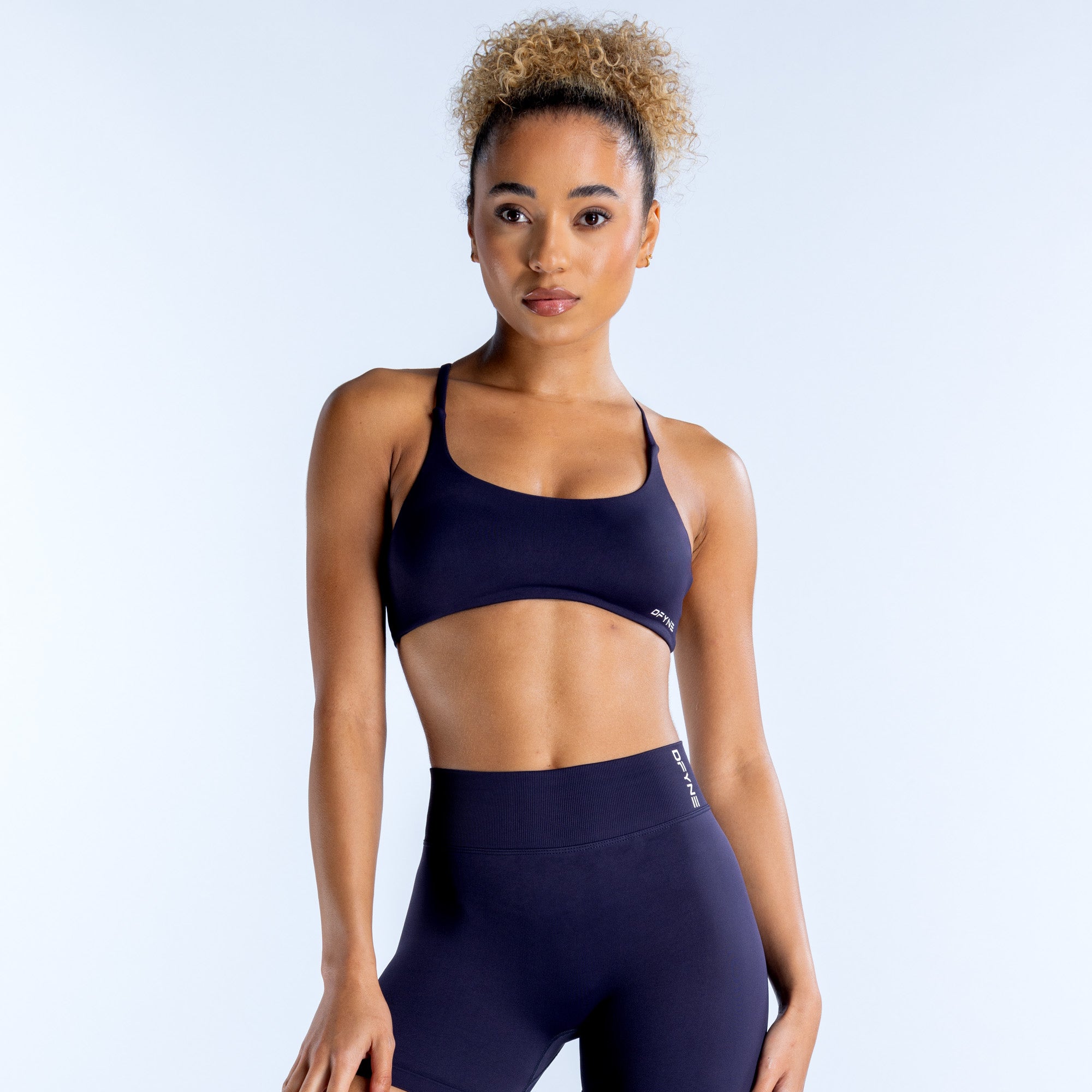 DFYNE Dynamic Twist Back Sport BH Damen Navy | 680XJEFQI
