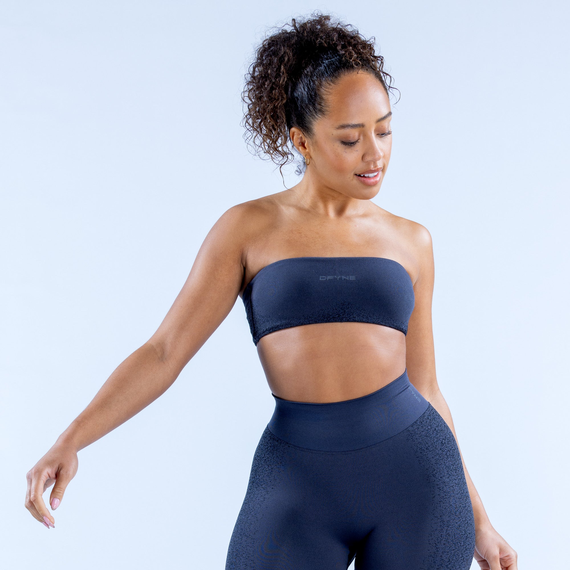 DFYNE Ignite Bandeau Sport BH Damen Grau | 465XCGQLI