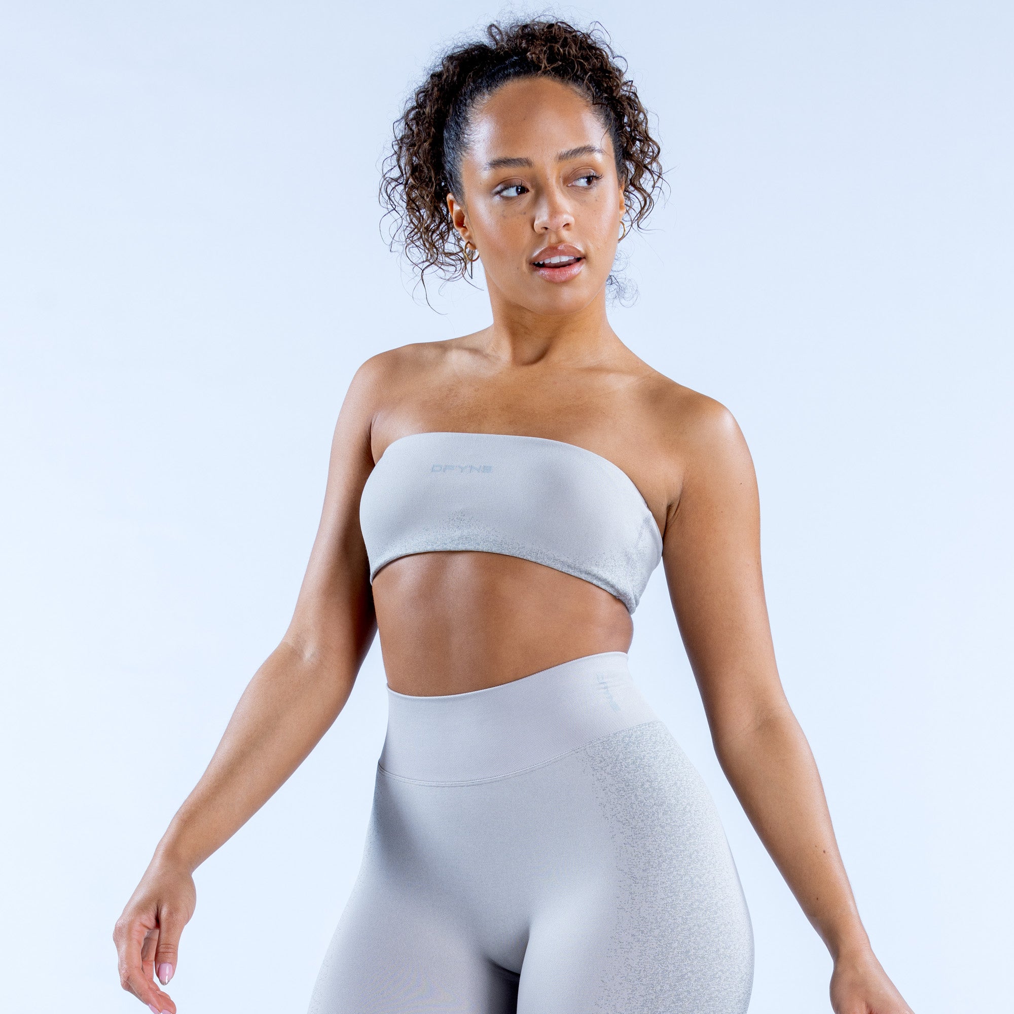 DFYNE Ignite Bandeau Sport BH Damen Hellgrau | 614BDXITP