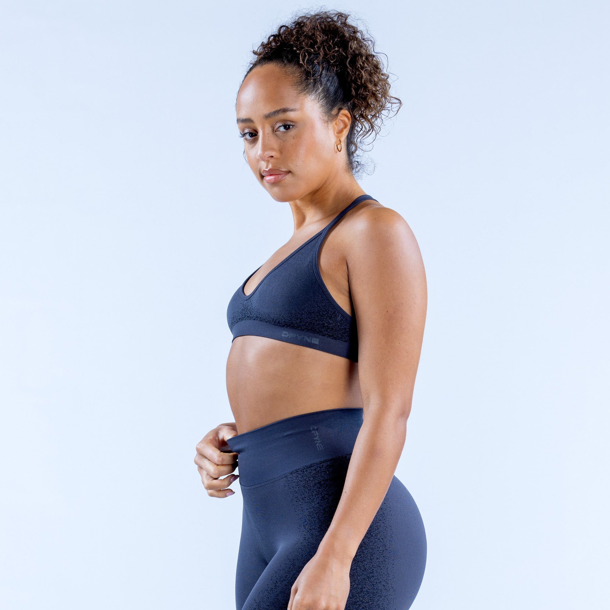 DFYNE Ignite Cross Back Sport BH Damen Grau | 347BIVNRD