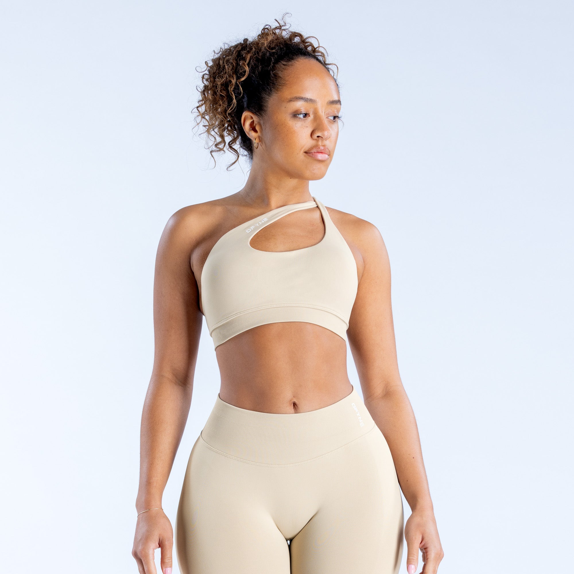 DFYNE Impact Asymmetric Sport BH Damen Beige | 109TASZXO