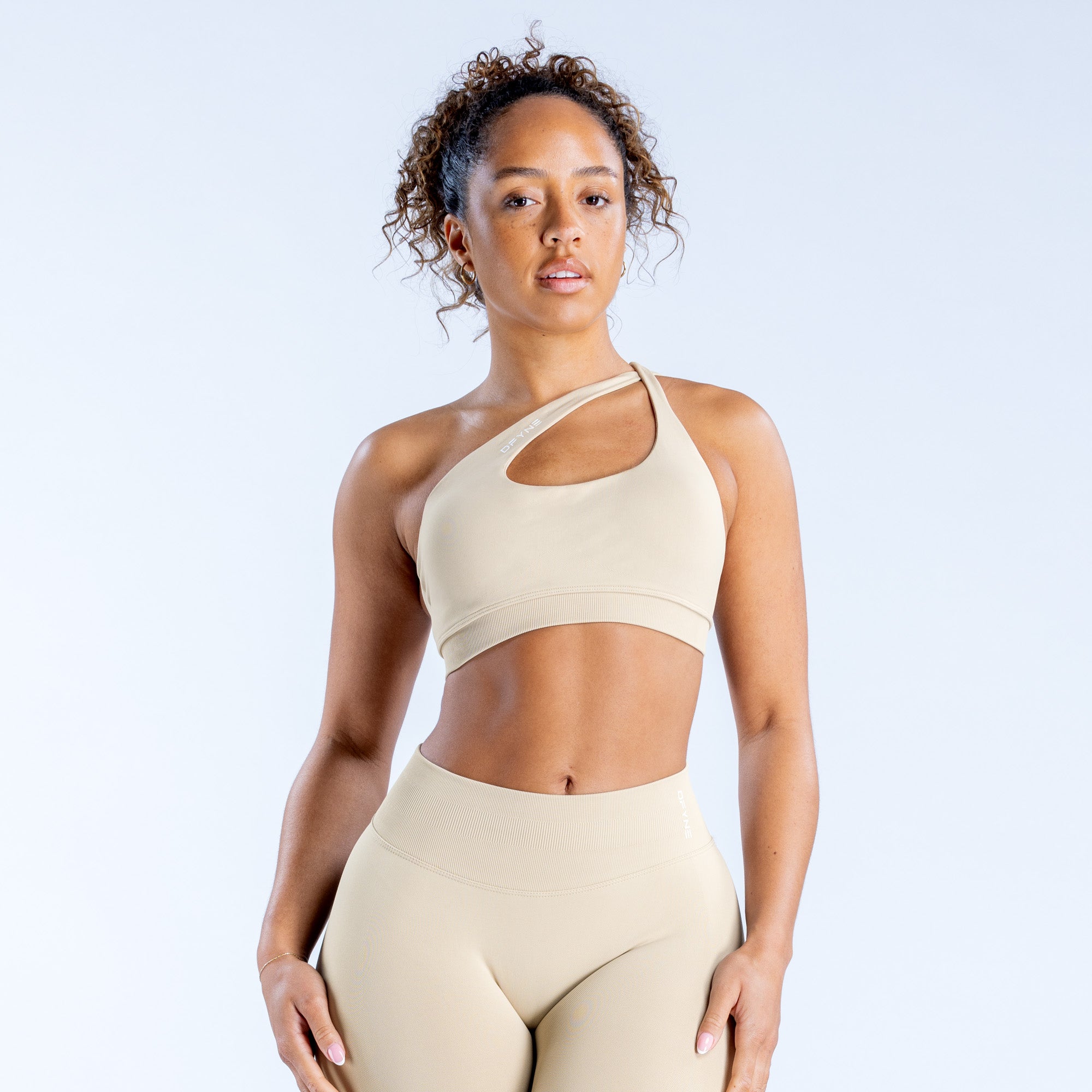 DFYNE Impact Asymmetric Sport BH Damen Beige | 109TASZXO