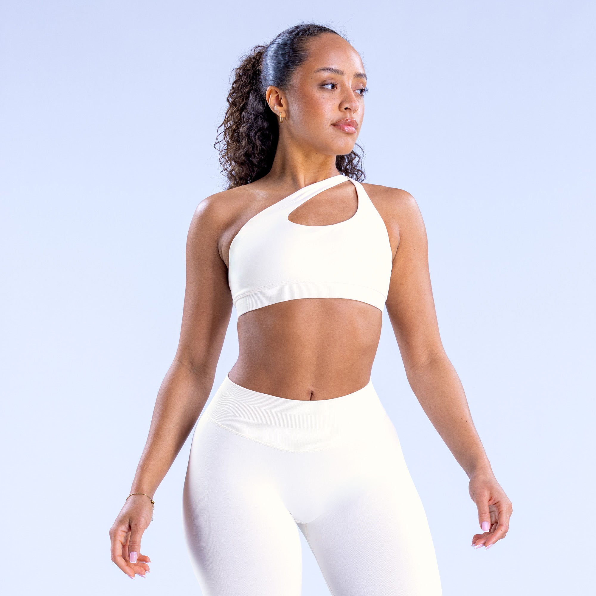 DFYNE Impact Asymmetric Sport BH Damen Weiß | 310BTAYKS