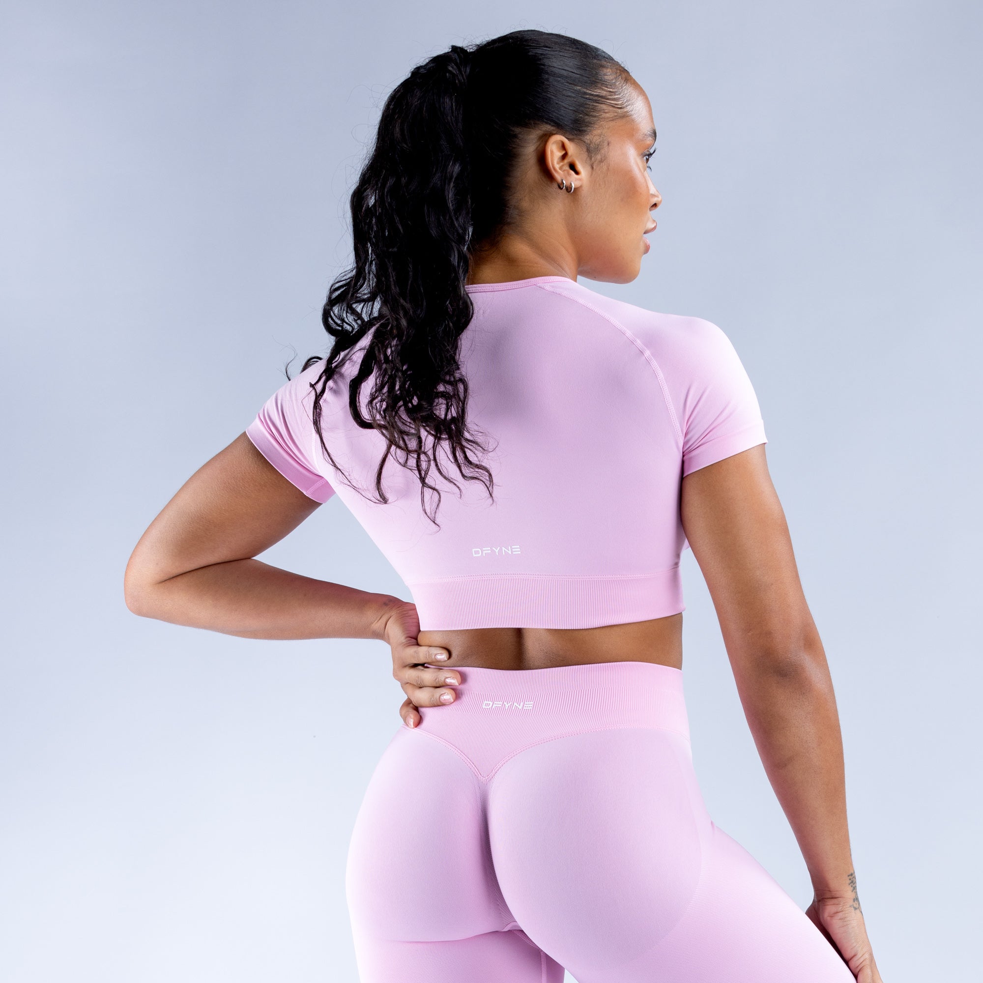 DFYNE Impact Crop Oberteil Damen Hellrosa Rosa | 562HFRWIM