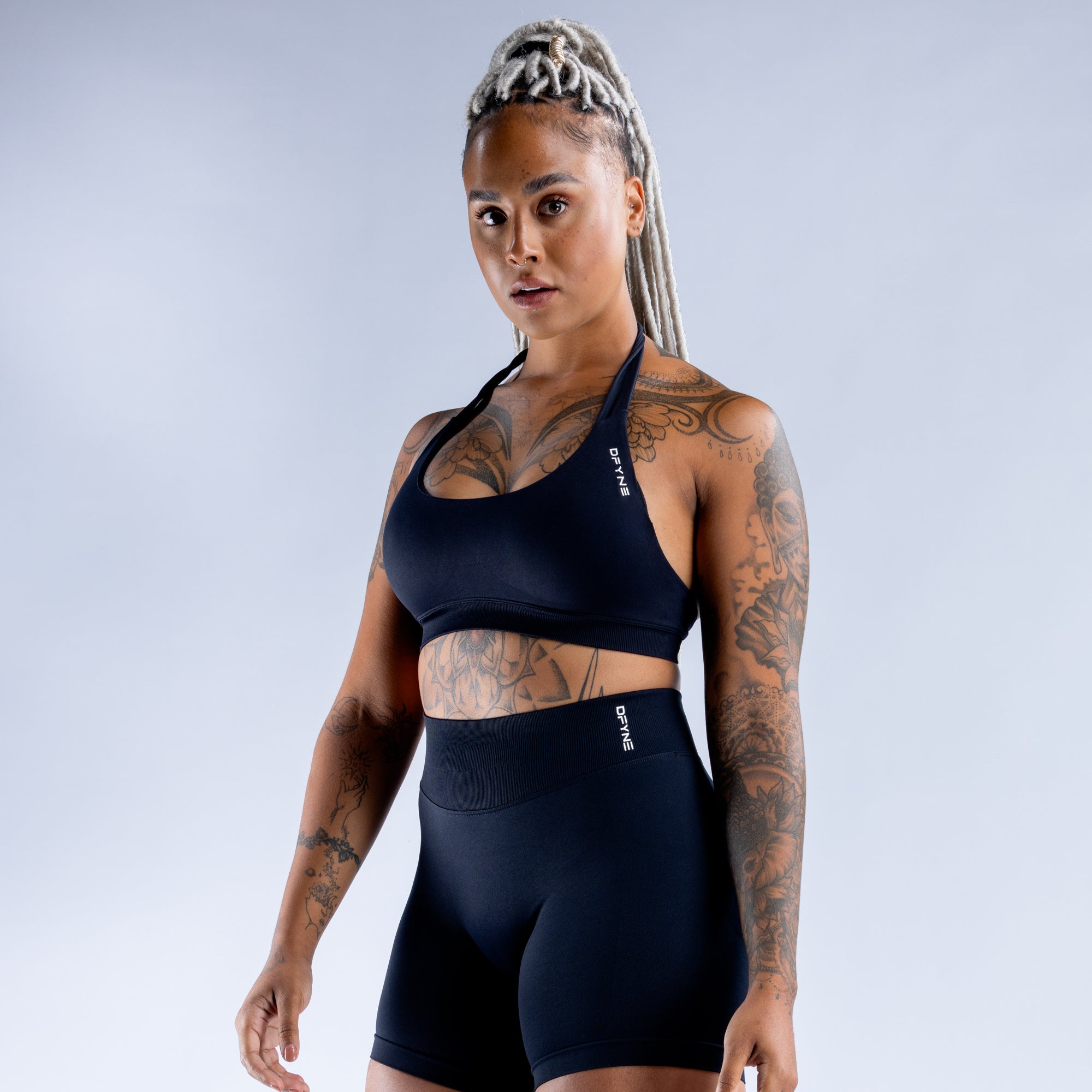 DFYNE Impact Sport BH Damen Schwarz | 645QSYPRJ