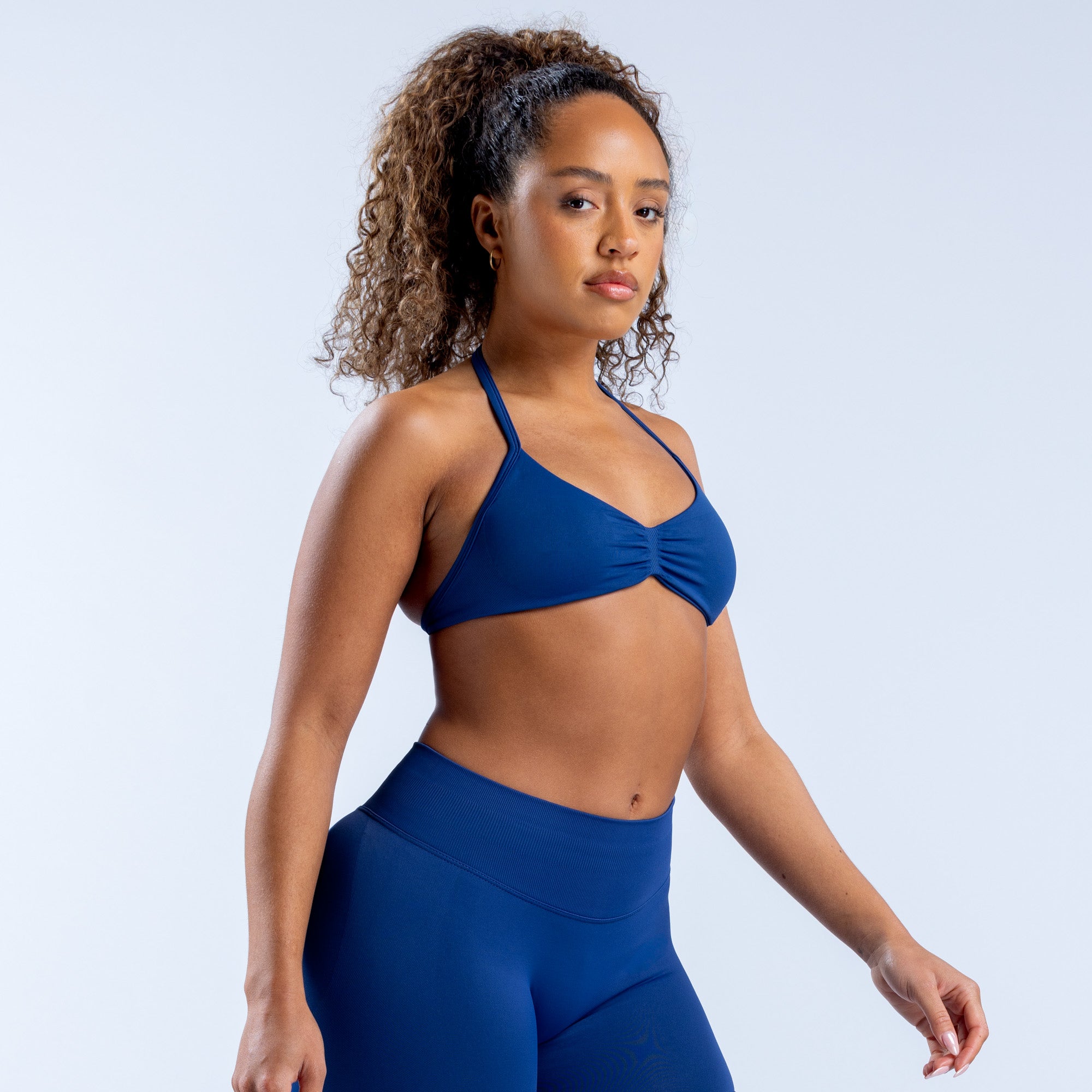 DFYNE Impact Strappy Sport BH Damen Blau | 619ETQGVR