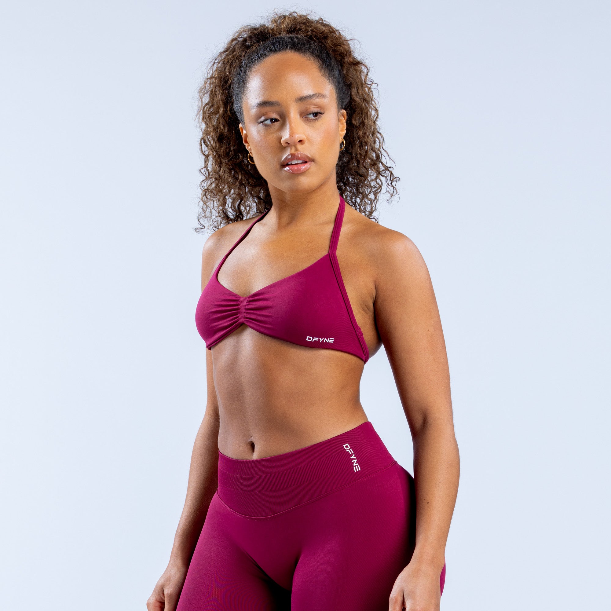 DFYNE Impact Strappy Sport BH Damen Fuchsie | 246QKVNTR