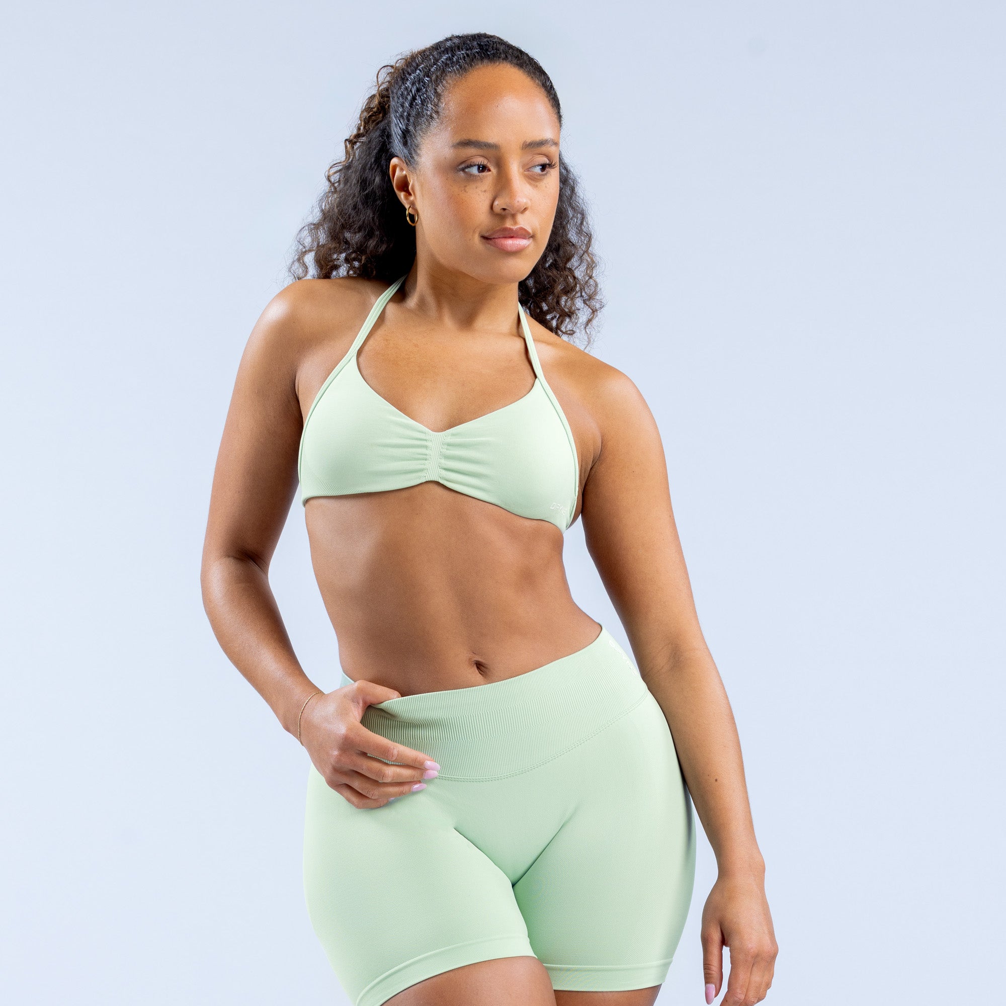 DFYNE Impact Strappy Sport BH Damen Grün | 476OPTWVZ