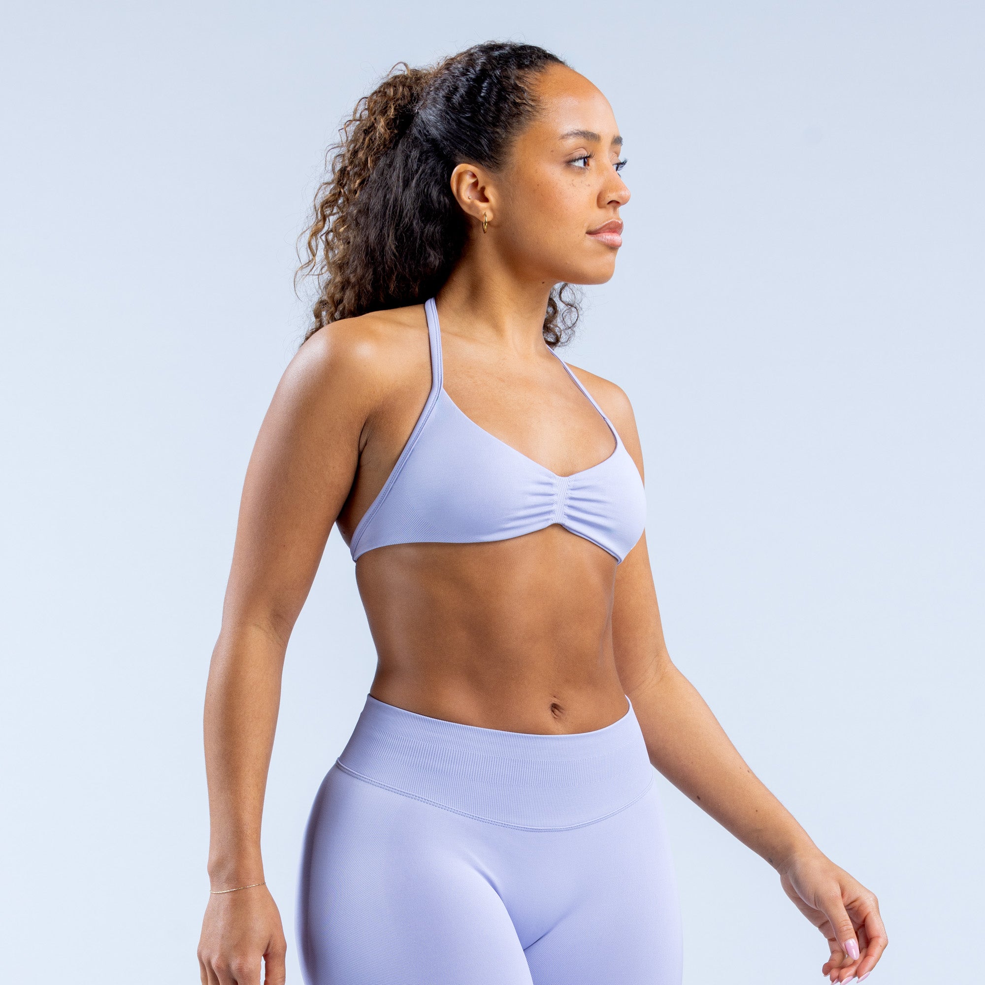 DFYNE Impact Strappy Sport BH Damen Lila | 028EMNFGP