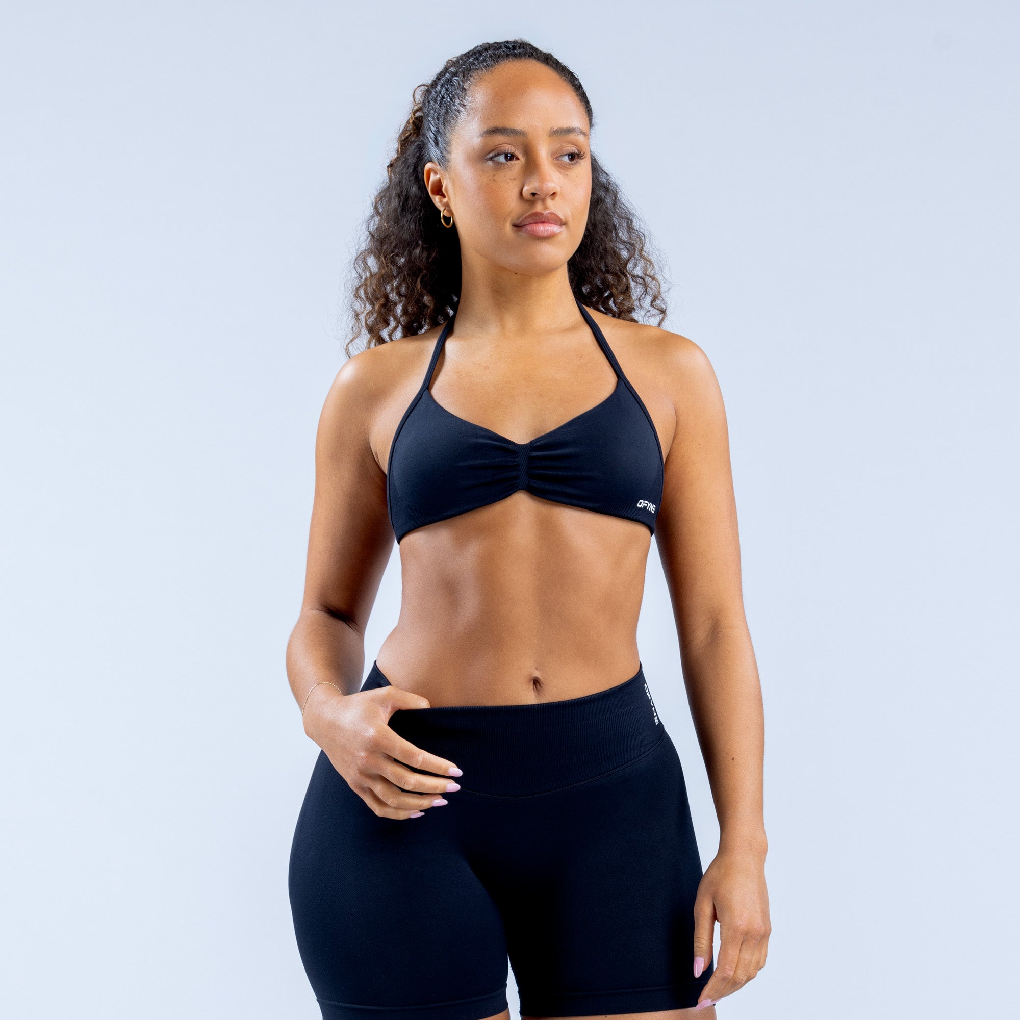 DFYNE Impact Strappy Sport BH Damen Schwarz | 205XYBAIE
