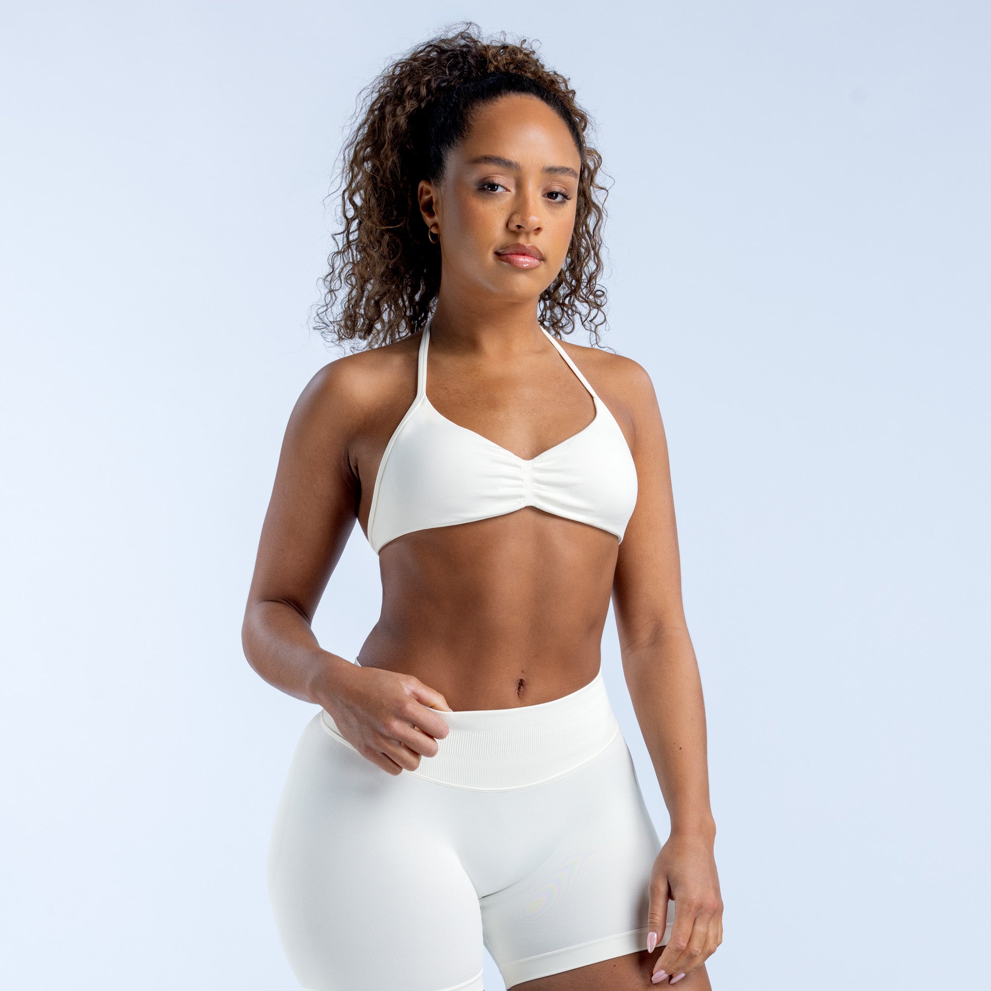 DFYNE Impact Strappy Sport BH Damen Weiß | 971CBGNFW