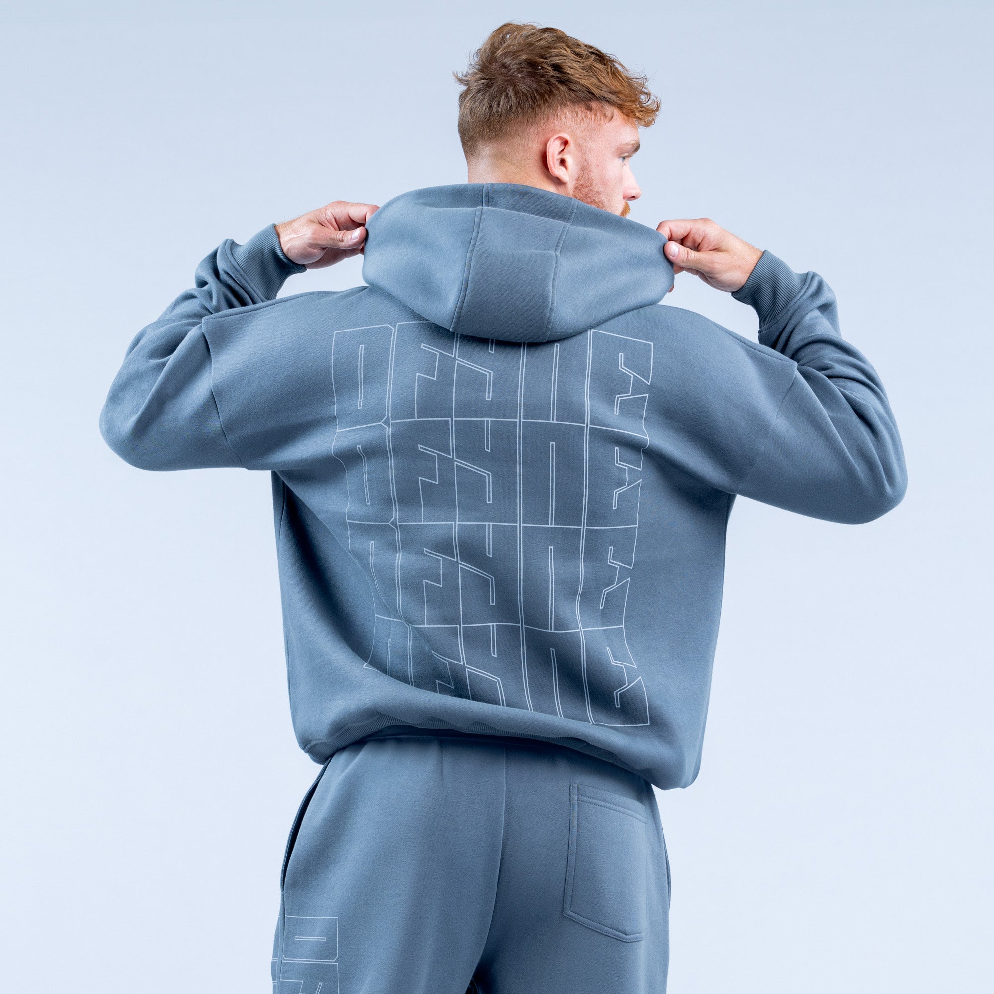 DFYNE Recharge Graphic Hoodie Herren Grau | 943ZTECLM