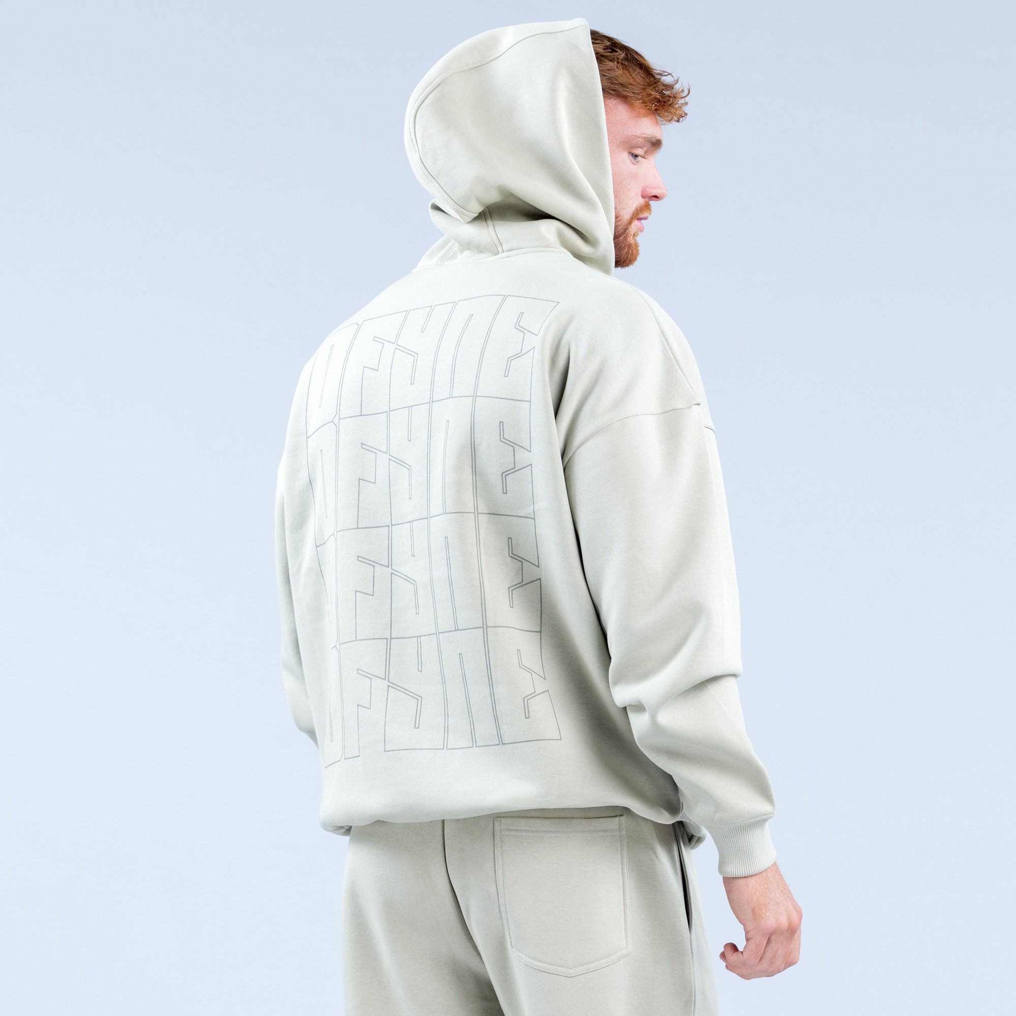 DFYNE Recharge Graphic Hoodie Herren Grau | 809KZYRSE