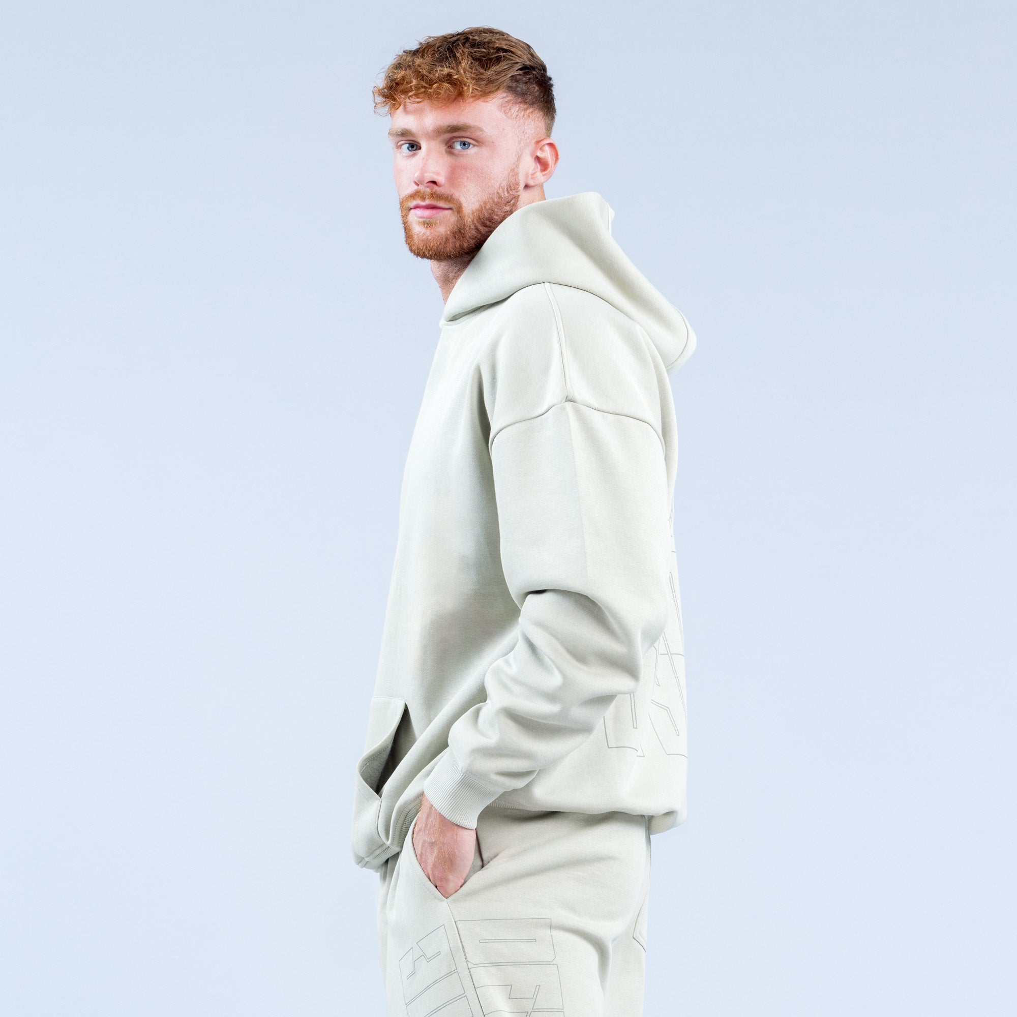 DFYNE Recharge Graphic Hoodie Herren Grau | 809KZYRSE