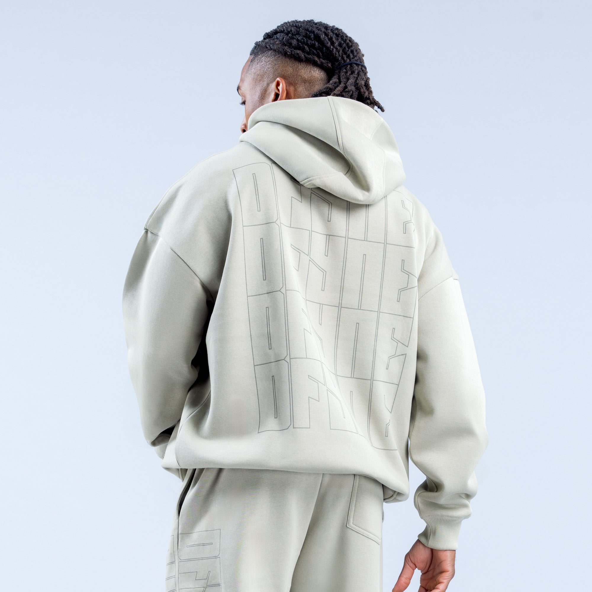 DFYNE Recharge Graphic Hoodie Herren Grau | 809KZYRSE