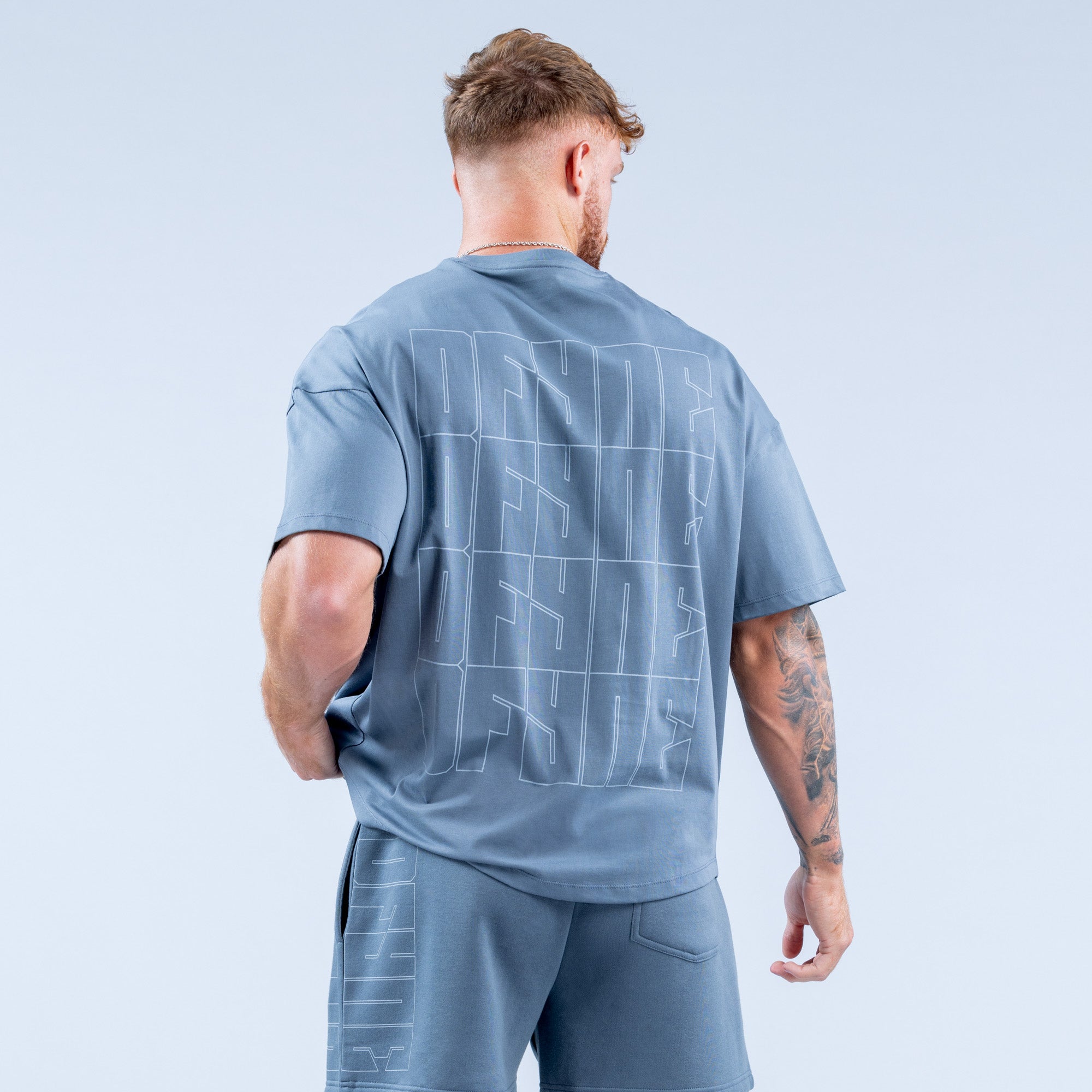 DFYNE Recharge Graphic T-Shirt Herren Grau | 671GVQFKW